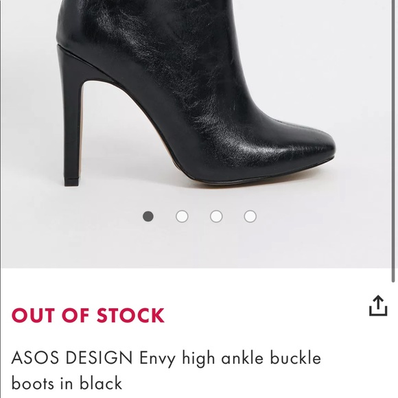 ASOS DESIGN Envy high ankle boots in black - LIKE NEW NEVER WORN - Picture 6 of 7